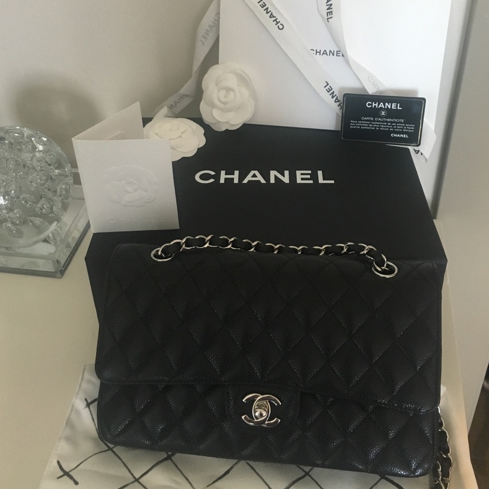 Chanel classic bag with flap, near mint condition